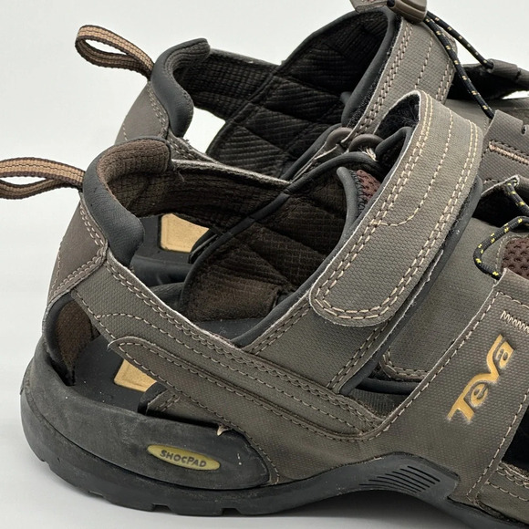 Men\'s US Size 11 Teva Forebay #1001116 Sport‎ Sandals Water Hiking Brown ShocPad main image 6